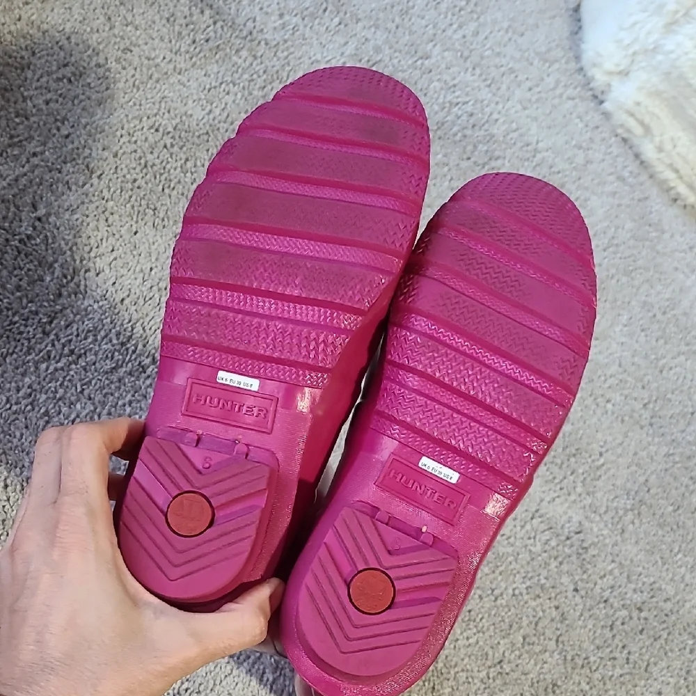 Hunter Fuchsia Tall Boots - Picture 4 of 8